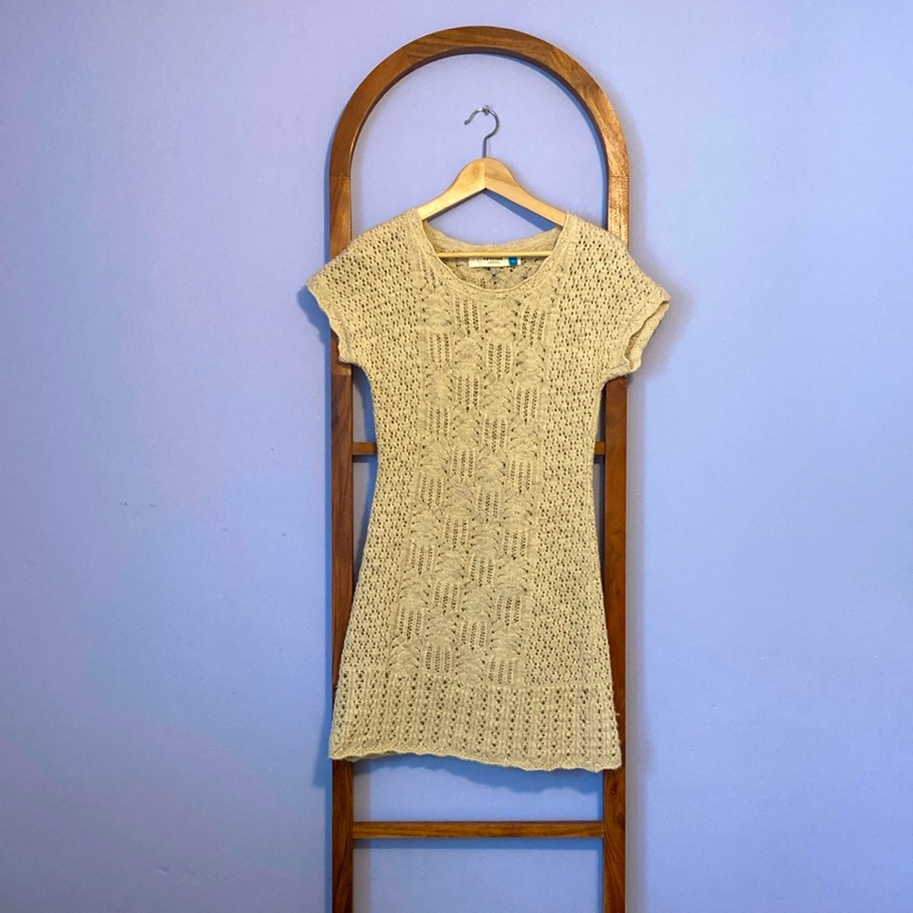 Sparrow cream-colored knitted dress from Anthropology, good condition, size XS